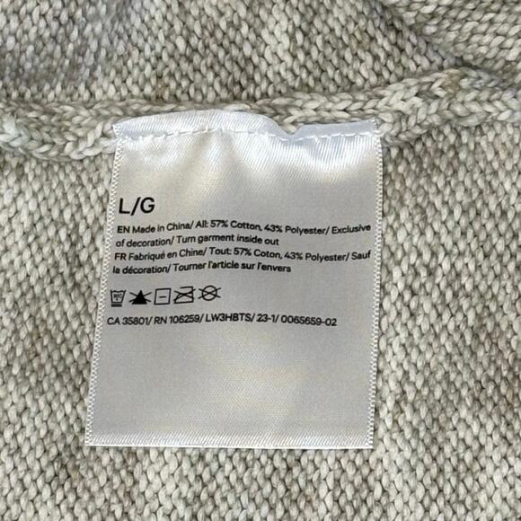 Lululemon Boxy Marled Knit Long Sleeve Sweater Women's L | Tan Beige | EUC - Picture 6 of 10